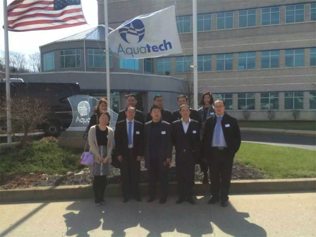 工業(yè)水處理技術(shù)上臺階--金正環(huán)保訪問美國先進(jìn)水處理公司
